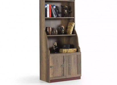 Children's shelf bookshelf bookcase standing shelf wooden shelf brown cabinet